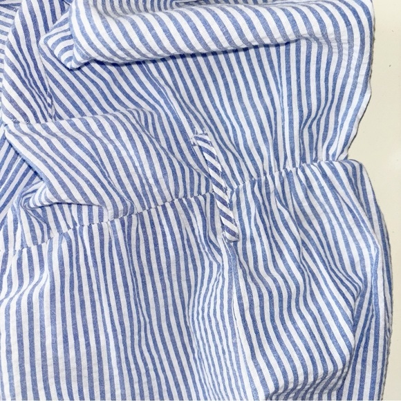 Zara Midi Dress Stripe Size Small New Blue White - Picture 8 of 10